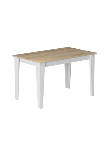 Şimal Yemek Masası 120x72 Beyaz - Safir Meşe