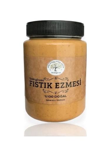 Binbiryörem Şekersiz Katkısız Fıstık Ezmesi 1 KG