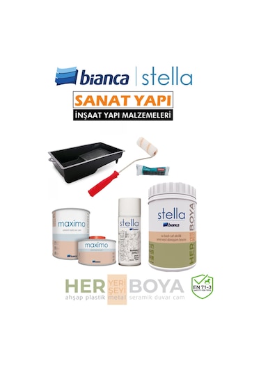 Stella Set 1lt Yeni Nesil Dönüşüm Boyası Siyah - Dolap-fayans-cam-plastik-ahşap-duvar Diğer