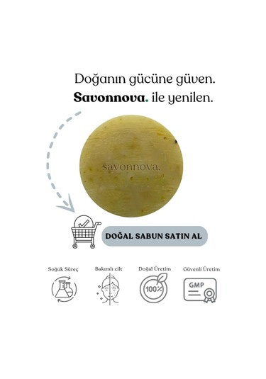 Doğal Aynı Sefa Sabunu, Ciltler İçin Destekleyici Yenileyici Sabun 100gr