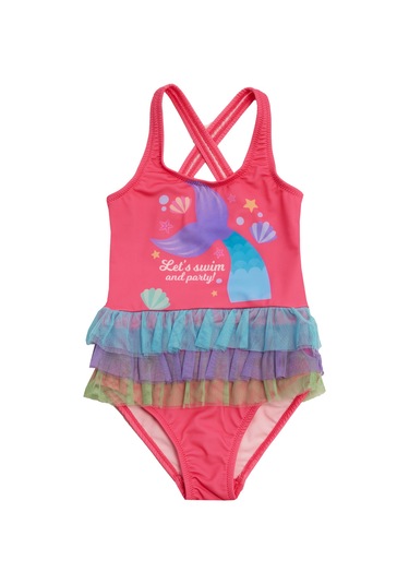 Uv Korumalı Askılı Elbise Mayo Kız Çocuk Yüzücü Mayo 5217 Fuşya Fuşya01 Fuşya