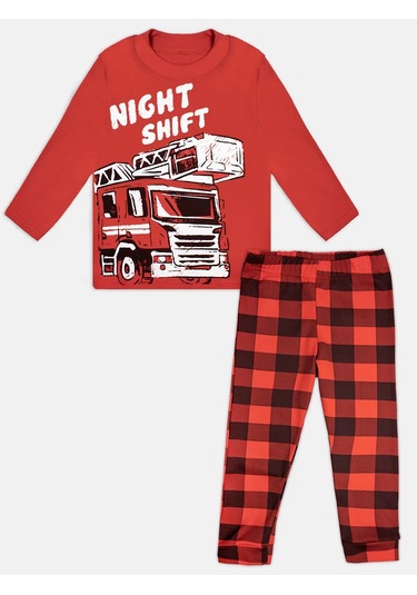 Mami-kids Uzun Kollu Yenidoğan Bebek Pijaması 351301709 Kırmızı