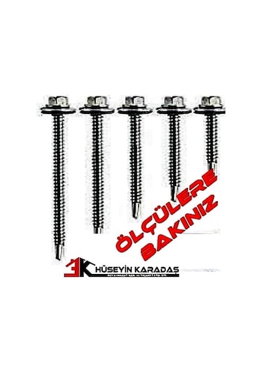 MERİDYEN TRAPEZ ÇATI VİDASI 5,5 X 38 MM ( 200 ADET )