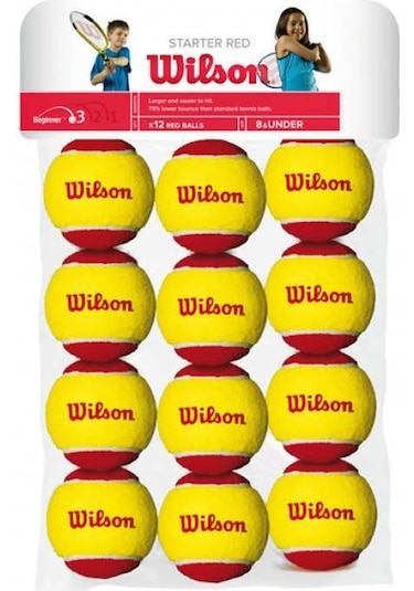 Wilson Starter Red Çocuk Tenis Topu 12 Adet Wrt137100