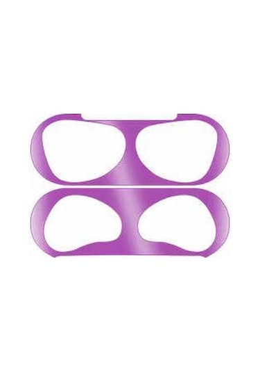 Ekılıf - Airpods 3. Nesil Uyumlu - Toz Kir Önleyici Sticker - Mor