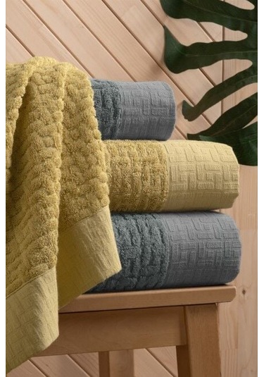 Toyigoo Toyigoo Altınbaşak Bambi Banyo Seti Antrasit Hardal Renkli