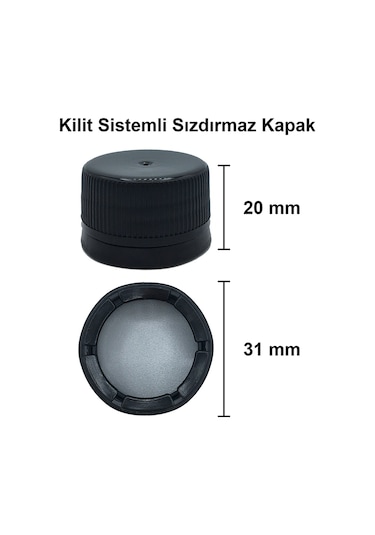 Afracam Maraska Şeffaf 500 ML Cam Şişe Kapak Kapüşon 12 Adet