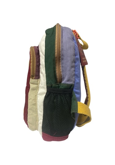 Kaliteli Renkli Vintage Salaş Disayn Günlük Sırt Gezi Okul Seyahat Çantası 28 Cm X 37 Cm Sarı