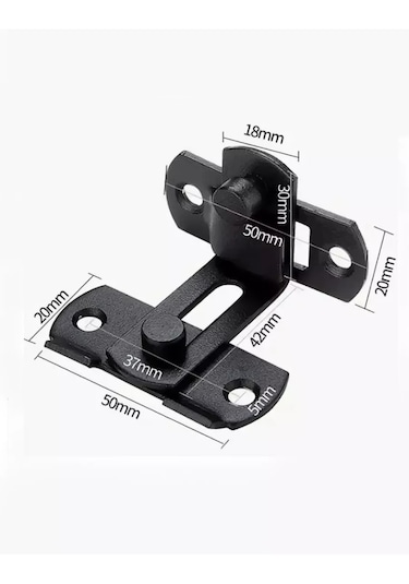 Makedon Kapı Köşe Montajı Siyah 42mm 2 Adet. 220729980