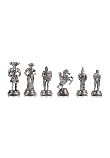 Satranç Taşı İsteyene Gifthome Orta Metal Parlak İsp