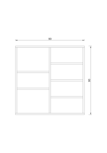 Rafkestir Bologna 2 Duvar Rafı Bambu ( Mat )