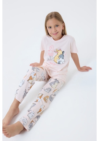 Rolypoly Kız Çocuk Pembe Pijama Takım 5274-49651 Pembe
