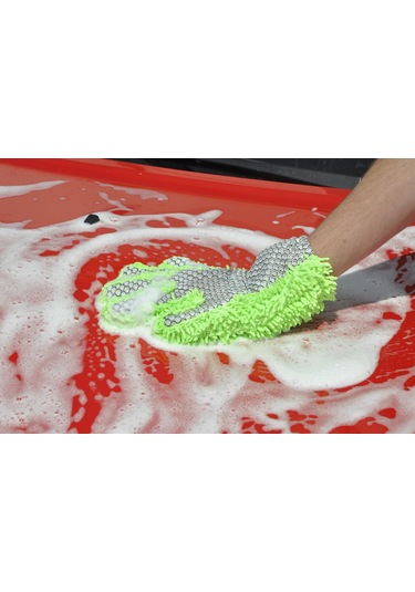 Çift Taraflı Mikrofiber Araba Detaylandırma Eldiveni İç Ve Dış Mekanlar İçin, Toz Alma İçin Mükemmel