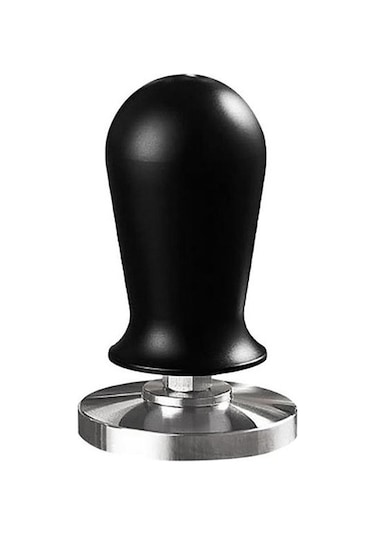 Metabagua 58mm Espresso Kahve Sabotaj Paslanmaz Çelik Düz Taban Kahve Tozu Pres Çekiç Sabit Yay Basıncı İle B Q5a5wz Siyah