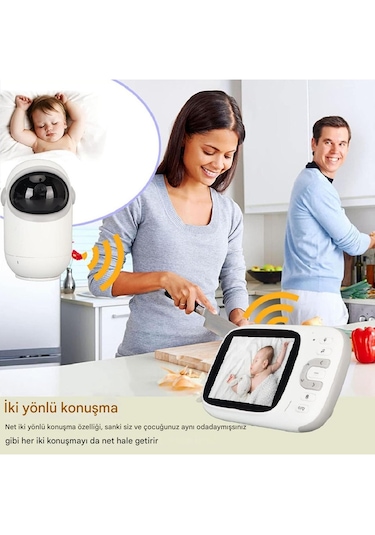 Vb802 360 Akıllı Bebek Kamerası, Bebek Telsizi, 2 Yönlü Konuşma