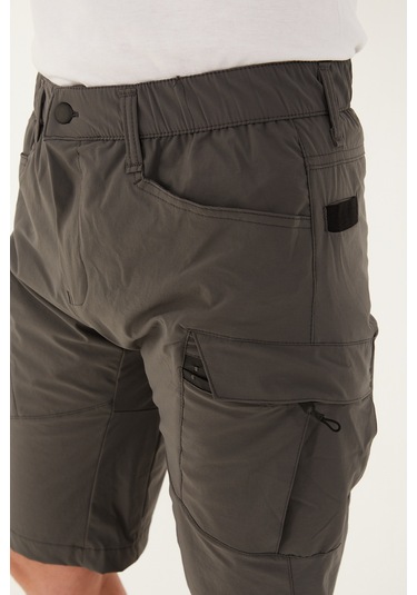 Camp Scoutland Camp725 Outdoor Tactical Su İticili Yazlık Erkek Taktik Şort Gri