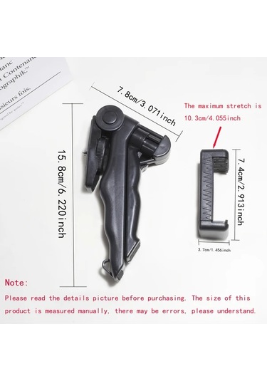 Motion003 Koyu Siyah Taşınabilir 360 Dönebilen Anti Shake Tripod Mobil Telefonlar İçin Daya Koyu Siyah