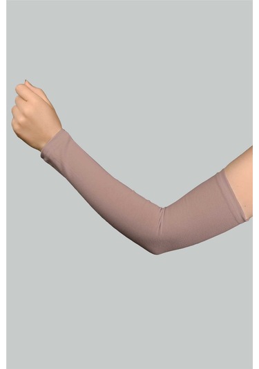 Altobeh Pratik Tesettür Kolluk Penye Kadın Namaz Kolluğu Düz - Pudra