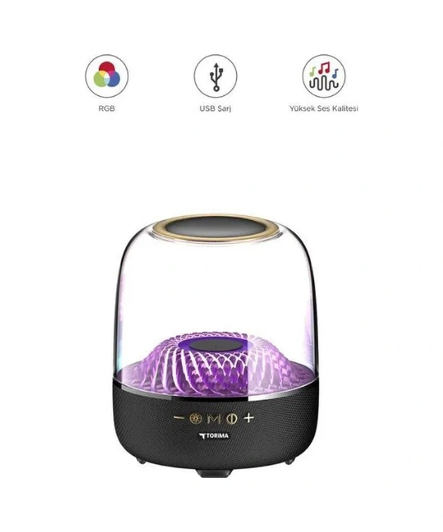 River World Bluetooth Hoparlör Kablosuz Taşınabilir Siyah