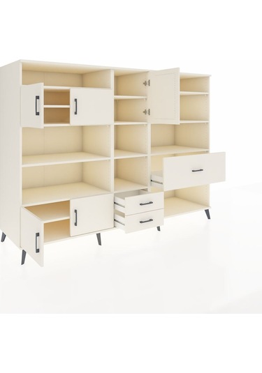 Kronos Dolap 13 Raflı 3 Çekmeceli 5 Kapaklı 220x59x163 Aytaşı-ayt Aytaşı-aytaşı