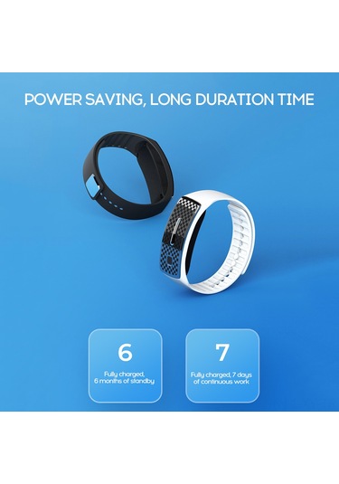 Shineyee Akıllı Usb Şarjlı Sivrisinek Kovucu Bileklik - Doğal Yağlar İle Kimyasal Olmayan, Tüm Yaş Grupları İçin Uygun, Hafif Ve Dayanıklı