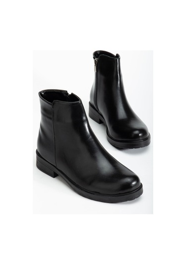 165-204 Siyah Yanki Günlük Kadın Bot Siyah