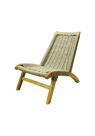 Beylerbeyi Ahşap Bahçe Balkon Sandalyesi -Kestane Ahşap