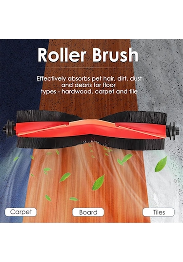 Xurunkeji Xiaomi Robot Vakum X20 Max / D109gl Yedek Parçaları Ana Fırça Yan Fırça Hepa Filtre Paspas Bezi Toz Torbası