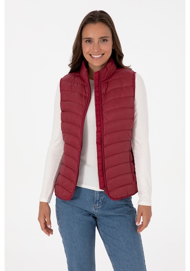 U.s. Polo Assn. Kadın Yelek Dokuma 50308083-vr104 Koyu Frambuaz/dark Raspberry