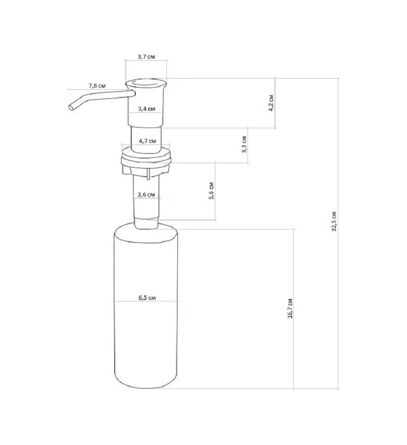 Denart Mutfak İçin Gömme Temizlik Deterjanı Dispenserı 183238410 Grafit