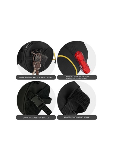 Jeemson Yeşil Bisiklet Elcik Çantası - 2.5l Kapasiteli, 120g Hafif, Çok Amaçlı Kullanım Yeşil