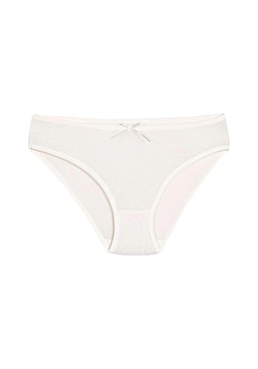 Kit İç Giyim Yıldız 9'lu Bambu - Elastan Kadın Külot Ekru