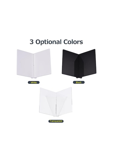 Siyah Akrilik Kitap Standı Sergileme Rafı Yemek Kitabı Tarifi Menü Dergileri Hikaye Kitabı İçin X Şekilli Kitap Rafı