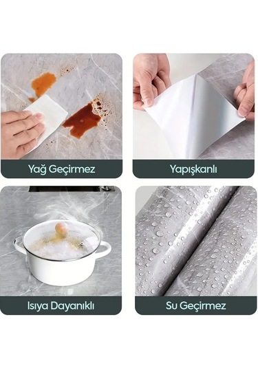 Konyax Mermer Desenli Kaplama Kağıdı 5 Metre