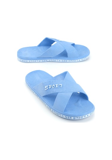 Gezer Erkek Yazlık Airblow Islak Zemine Uygun Günlük Ev Bahçe Havuz Terlik Mavi