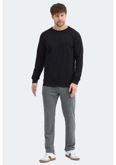 Slazenger Nadav Erkek Siyah Sweatshırt Siyah