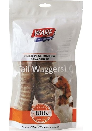 Warf Kurutulmuş Dana Gırtlak Köpek Ödülü 2 x 120 G
