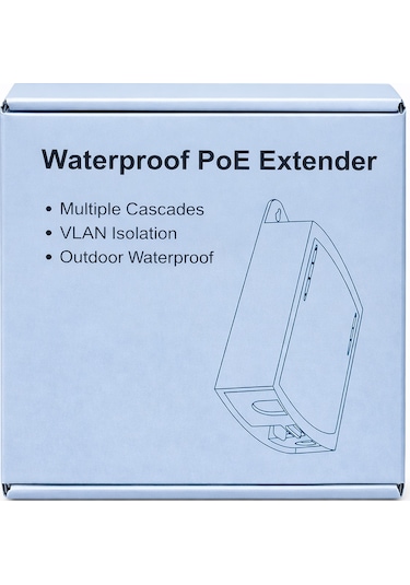 Nvd-3401 1 In 4 Gigabit Out Poe Repeater Extender Waterproof Outdoor