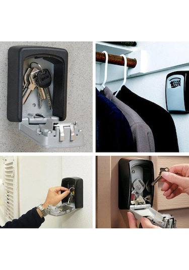 Rox 0337 Duvara Monte Şifreli Anahtar Saklama Kutusu