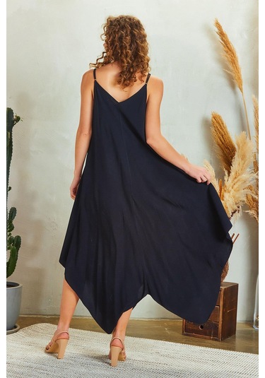 İp Askılı Yazlık Elbise Desenli