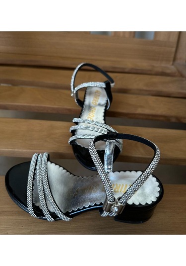 Gala Taş İşlemeli Çocuk Topuklu Ayk. Siyah