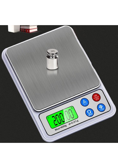 Sones Mh-555 600g X 0.01g Yüksek Doğruluklu Dijital Elektronik Taşınabilir Mutfak Terazisi Denge Cihazı 2.2 İnç Lcd Ekranlı