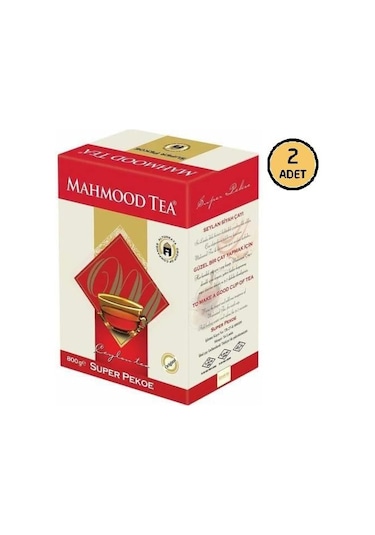 Mahmood Tea Süper Pekoe Seylan Çayı 2 x 800 G