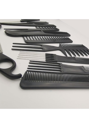 Suntek Salon Kuaförlük Berber Saç Fırçası Tarak 14-adet