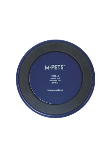 M-pets Eskımo Çift Cidarlı Mama Kabı 2l Blue