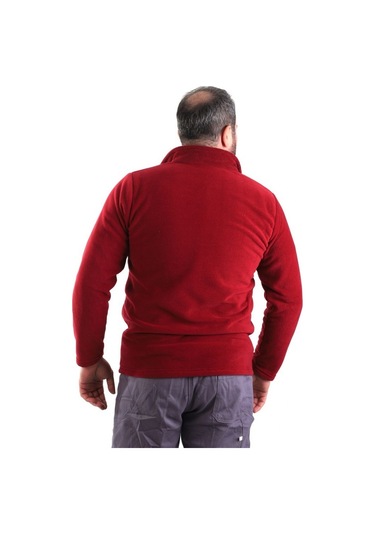 Eser - Fermuarlı Polar Mont - Bordo