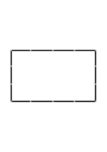 Jeehugo 60 İnç 16:9 Taşınabilir Dikişli Polyester Perde - Ev Ve Dış Mekan Projeksiyon İçin Yüksek Kaliteli Görüntü, 1.32x0.75m