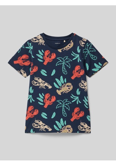 Name It Nmmfelen Ss Top Erkek Çocuk T-shirt 13241293 Navy Blazer