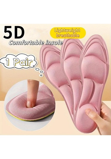 Fochsia Pembe 35-36 5d Yumuşak Tabanlı Spor Ayakkabı Astarı Koşu Rahat Nefes Alabilir Yorgunluk Önleyici