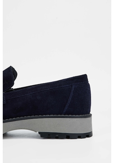 Tamer Tanca Erkek Hakiki Deri Lacivert Süet Casual Ayakkabı 01 22219 Erk Ayk Sk23/24 Lacı Suet Lacivert